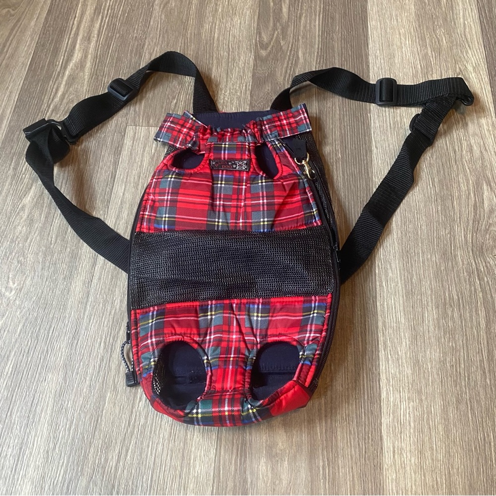 Daba Doo Dog Red Plaid Backpack Small/Medium